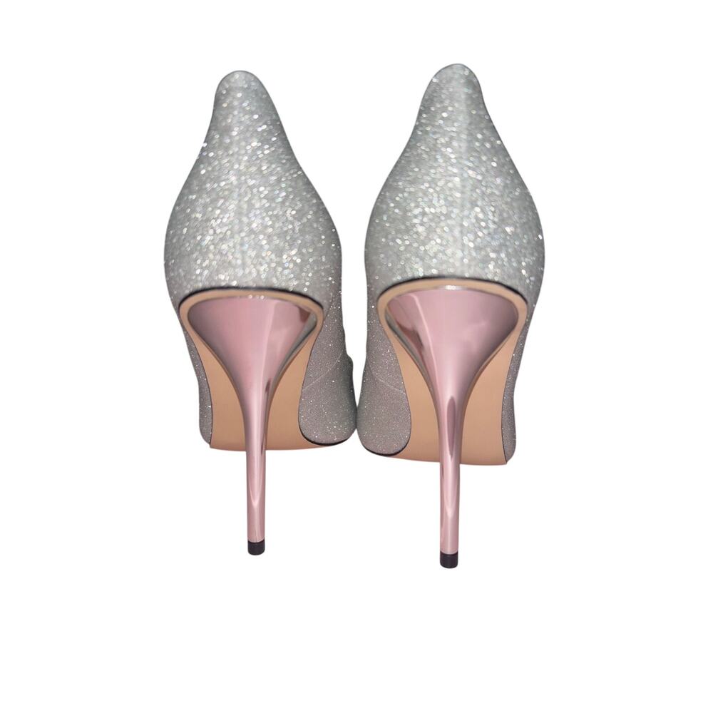 Good American Silver Glitter Pumps Size 9.5 - Picture 2 of 5